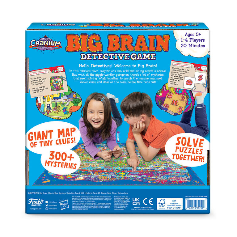 Funko Games CRANIUM BIG BRAIN DETECTIVE GAME - English Edition