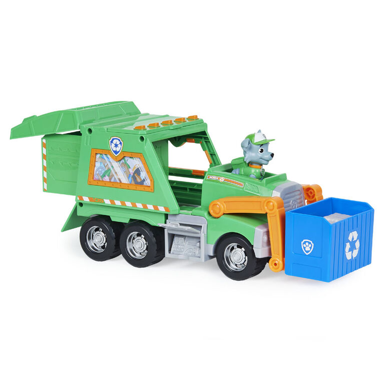 PAW Patrol, Rocky's Reuse It Deluxe Truck with Collectible Figure and 3 Tools