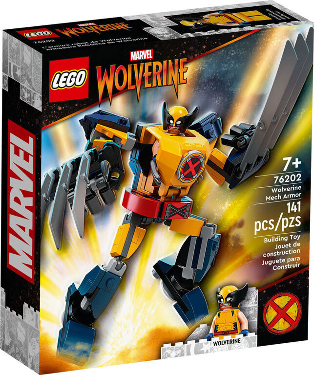 LEGO Marvel Wolverine Mech Armor 76202 Building Kit (141 Pieces)