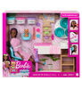 Barbie Face Mask Spa Day Playset, Brunette Barbie Doll, Puppy, Molding Toy & Dough