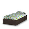 Summer Breeze Bed with Storage - Mates Bed with 3 Drawers - Chocolate