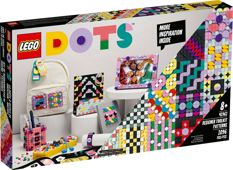 LEGO DOTS Designer Toolkit - Patterns 41961 DIY Craft Decoration Kit (1,096 Pieces)