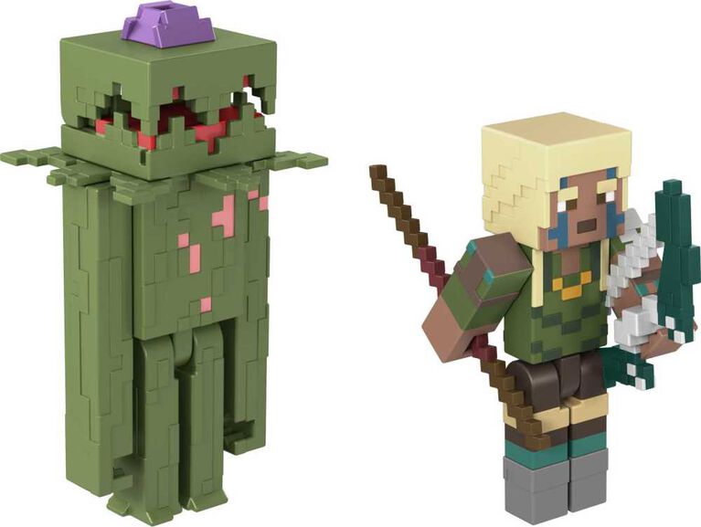 Minecraft Dungeons Explorer and Whisperer Figures