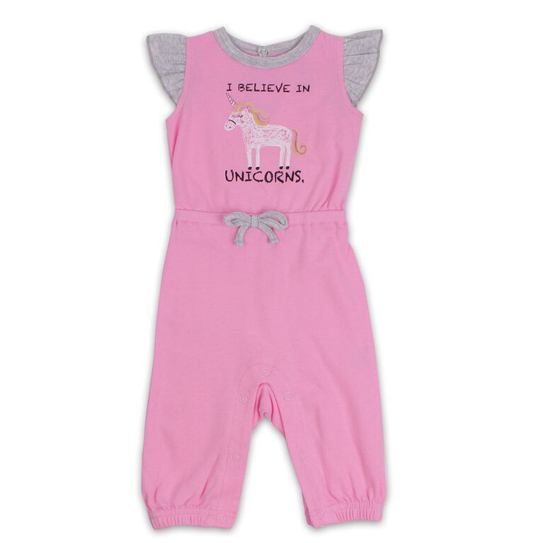 Snugabye Long Romper Unicorn Pink 12 18 Months Babies R Us