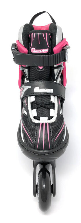 Chicago Skates Pink MA7 Adjustable Rollerblades Size J13-4
