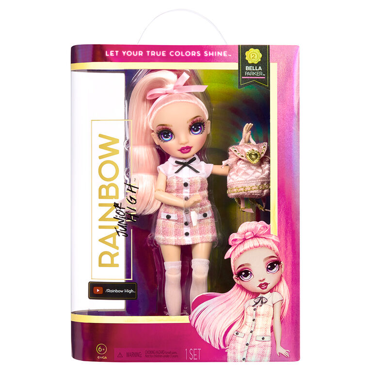 Rainbow High Jr High Bella Parker- 9-inch PINK Fashion Doll | Toys R Us ...