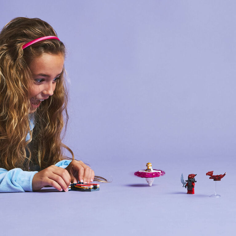 LEGO NINJAGO La toupie Spinjitzu du dragon de Sora, jouet d'action, cadeau ninja avec 2 figurines 71824