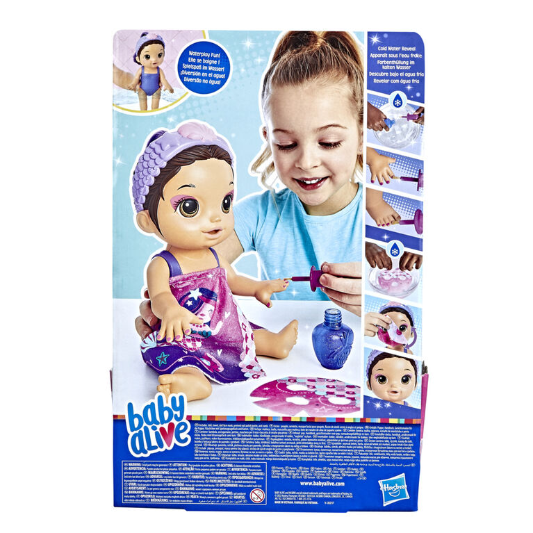Baby Alive Glam Spa Baby Doll, Mermaid, Makeup Toy