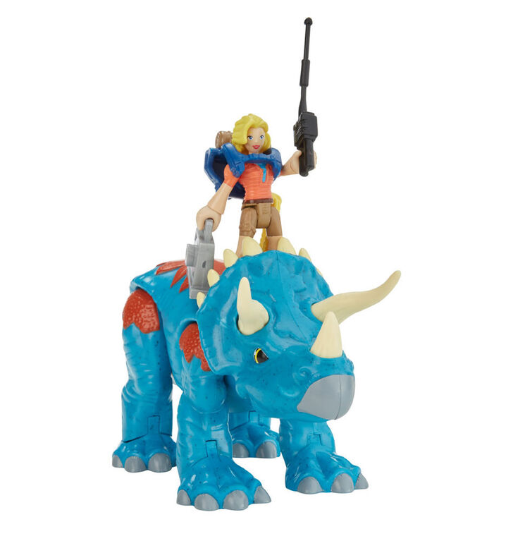 Fisher-Price Imaginext Jurassic World Dr Sattler & Triceratops - English Edition