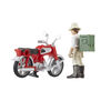 Indiana Jones Worlds of Adventure Helena Shaw with Motorcycle, 2.5 Inch Action Figure & Vehicle Set, Indiana Jones Toys