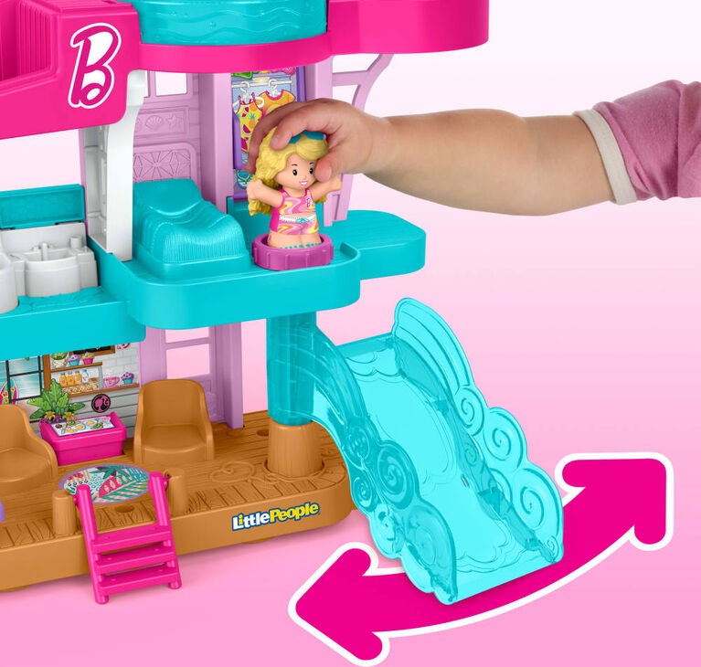 Fisher-Price-Coffret Maison de plage Barbie Little People-2figurines