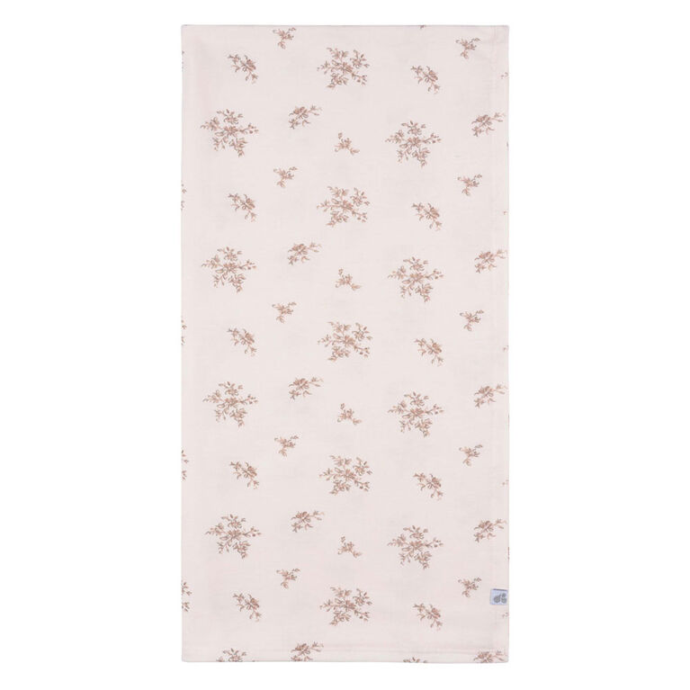 Just Born  - 2 piece Swaddle Blanket+Headband Pink Floral