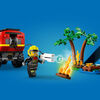 Jouet LEGO City Le camion de pompiers 4x4 avec bateau de sauvetage 60412