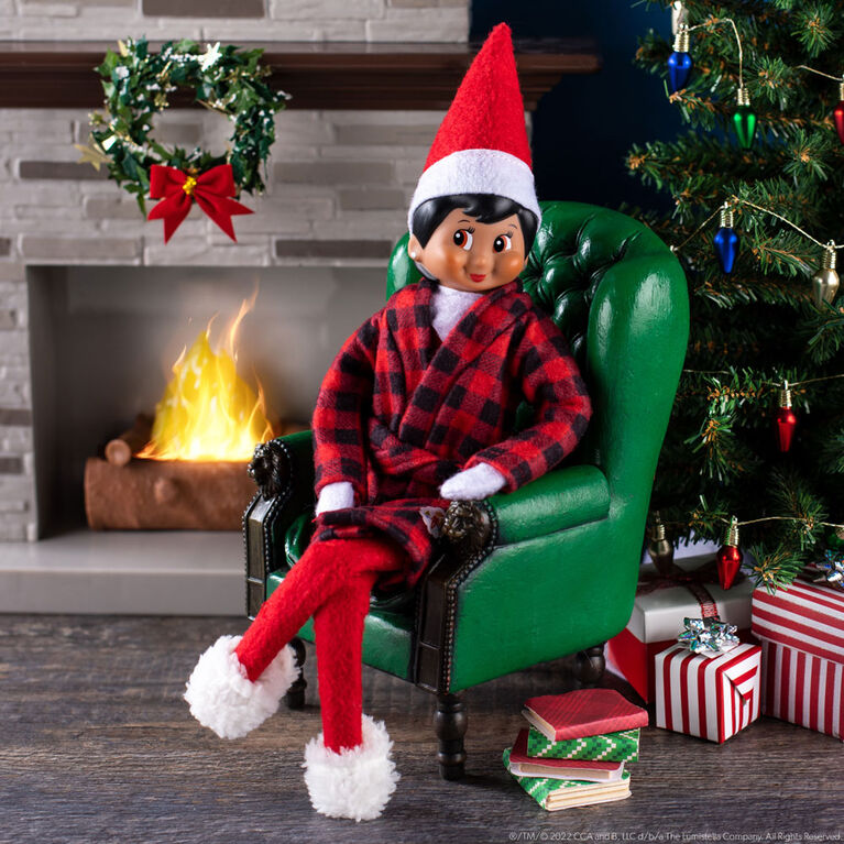 Elf on the Shelf -Robe de chambre et pantoufles de camp Clause Couture