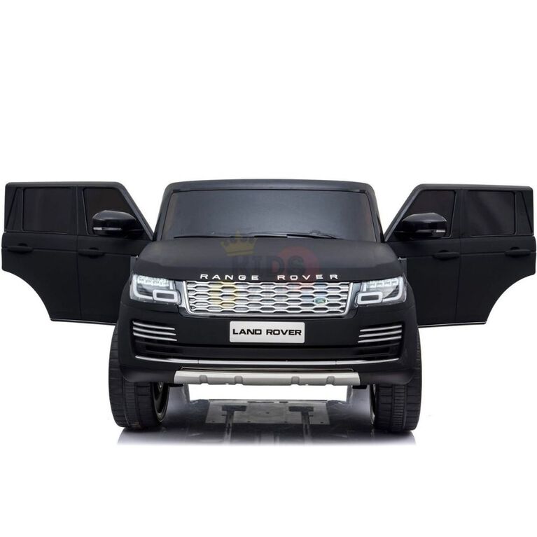 KidsVip 2x12V Enfants et Tout-Petits Range Rover 4x4 Voiture Eléctrique avec Commande à Distance - Noir Mat