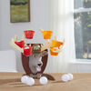 Deer Pong Game, Features Talking Deer Head and Music, Includes 6 Party Cups And 6 Balls - English Edition