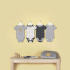 Just Born Baby Boys 4-Pack Organic Short Sleeve Onesies Bodysuits - Lil Lion Newborn