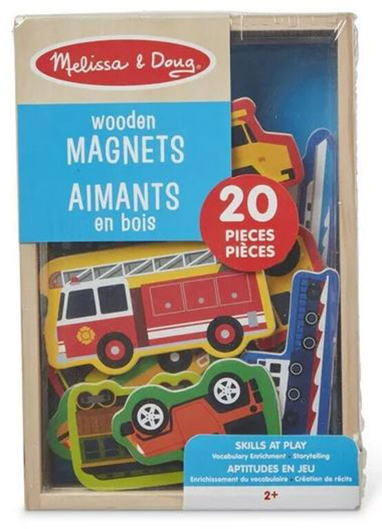 Melissa & Doug Wooden Magnets - Vehicles