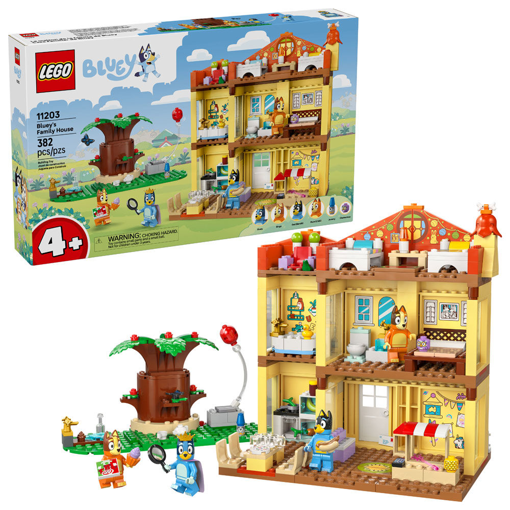 LEGO Bluey: Bluey's Family House - Toddler Toy for Boys, and Girls Ages 4+ - 11203