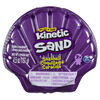 Kinetic Sand, Seashell Container with 4.5oz Neon Purple and Kinetic Beach Sand