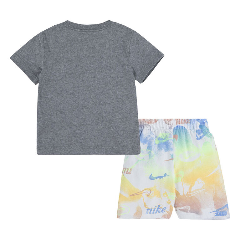 Nike  T-shirt and Short Set - Rainbow - Size 3T