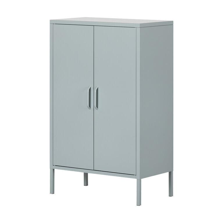 Crea Metal 2-Door Accent Cabinet Blue