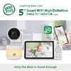 LeapFrog Moniteur de bébé Wi-Fi 1080p panoramique à 360 degrés et inclinaison à 2 camér affichage haute définition 720p de 5 po, veilleuse, vision nocturne couleur, LF925-2HD (blanc)