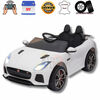 KidsVip 12V Kids & Toddlers Jaguar F Type Ride On Car w/Remote Control - White