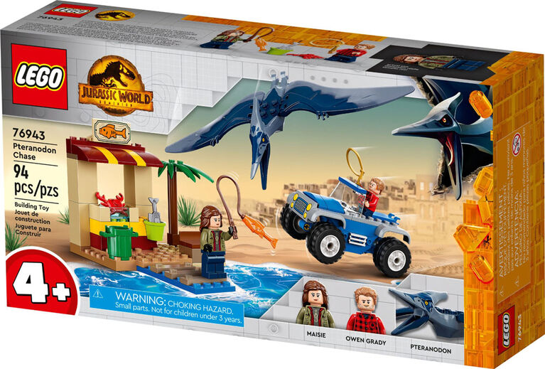 LEGO Jurassic World Pteranodon Chase 76943 Building Kit (91 Pieces)