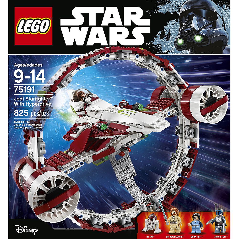 lego star wars jedi starfighter with hyperdrive 75191