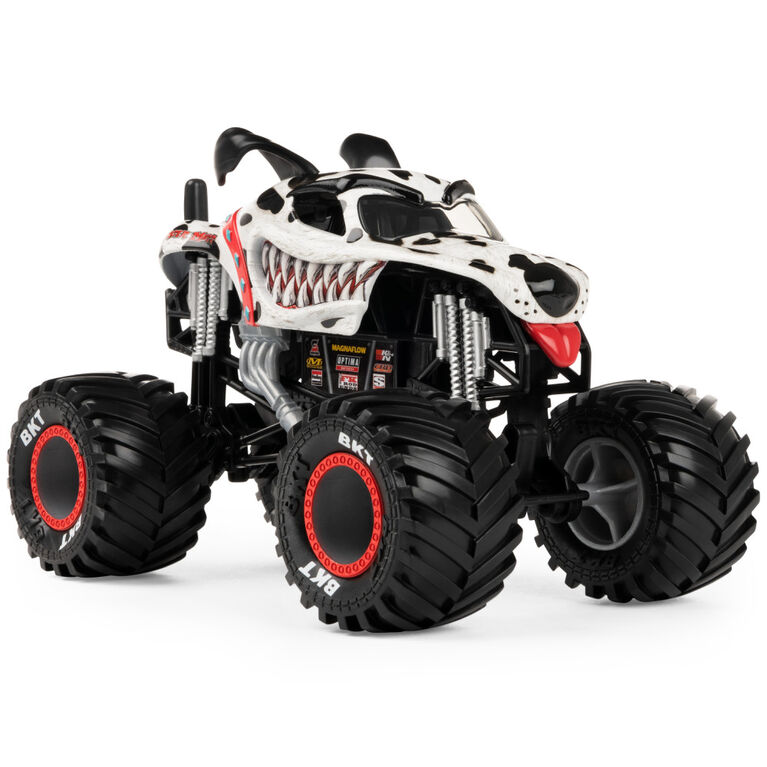Monster Jam, Official Monster Mutt Dalmatian Monster Truck, Collector Die-Cast Vehicle, 1:24 Scale