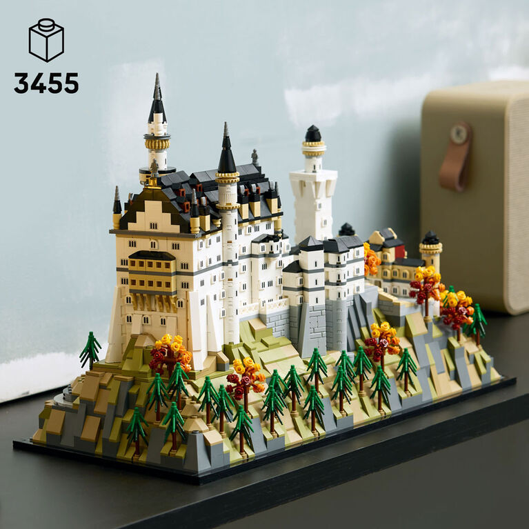 LEGO Architecture Le Château de Neuschwanstein, Ensemble de Modèle Réduit à Collectionner, Ensemble de Construction pour Adultes 21063