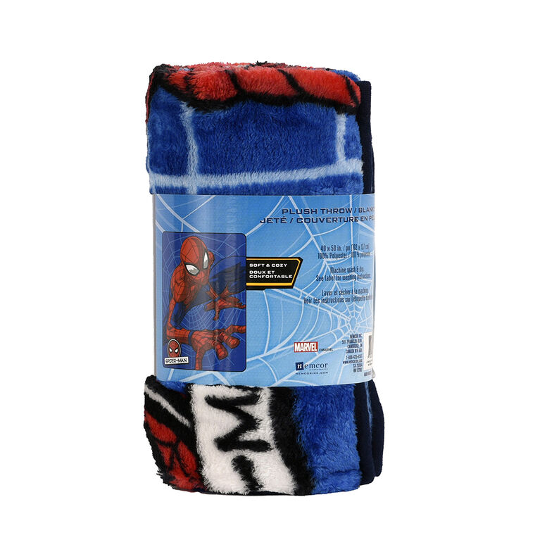 Marvel Spiderman Kids Throw Blanket, 40" x 50"