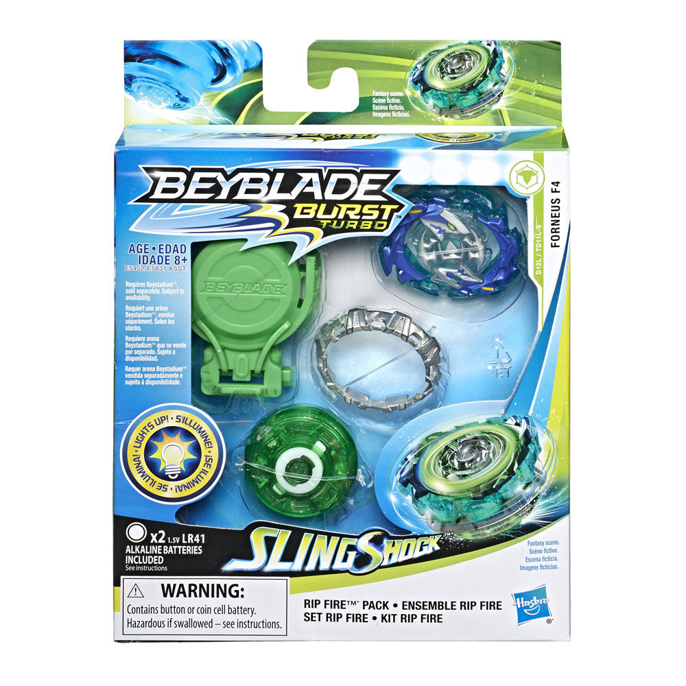 Kit de depart Beyblade Burst Slingshock Rip Fire Forneus F4. Toys R Us Canada