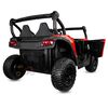 KIDSVIP Buggy d'aventure 2 places 24 V pour enfants 4X4 UTV porteur avec RC - Rouge