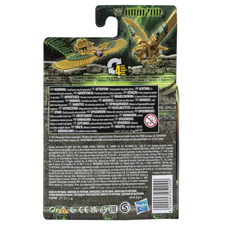 Transformers: Rise of the Beasts Movie, Beast Alliance, Beast Battle Masters Airazor Action Figure, 3-Inch