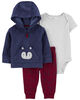 Carter's Three Piece Little Cardigan Set Navy 9M