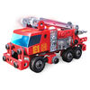 Meccano Junior, Kit de construction STEAM, Camion de pompiers avec effets sonores et lumineux