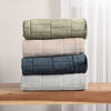 Recycled Cozy Textured Throw, Grey 50" x 60"