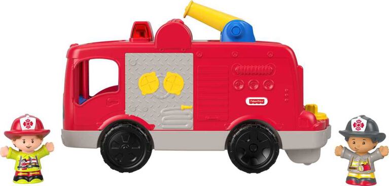 Little People Helping Others Fire Truck Toy - English & French Edition