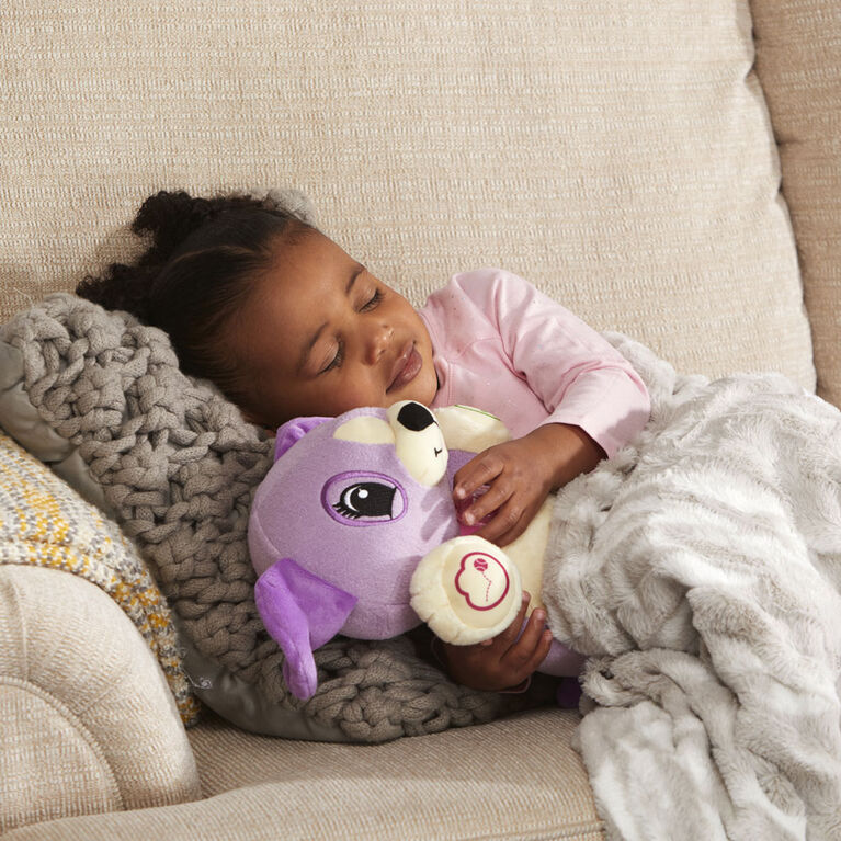 LeapFrog Mon Ami Violette, peluche pour bébé avec personnalisation, musique et berceuses, contenu éducatif pour les bébés et les jeunes enfants - Édition française