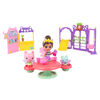 Gabby's Dollhouse Kitty Fairy Garden Party, 18-Piece Playset with 3 Toy Figures, Surprise Toys and Dollhouse Accessories