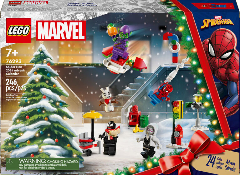 LEGO Marvel Spider-Man 2024 Advent Calendar, Marvel Count Down Holiday Gift for Kids, 76293