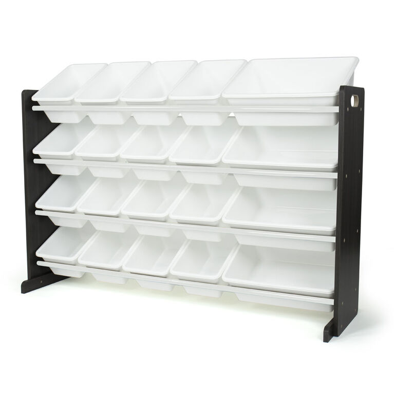 Toy Organizer with 20 Bins, Espresso