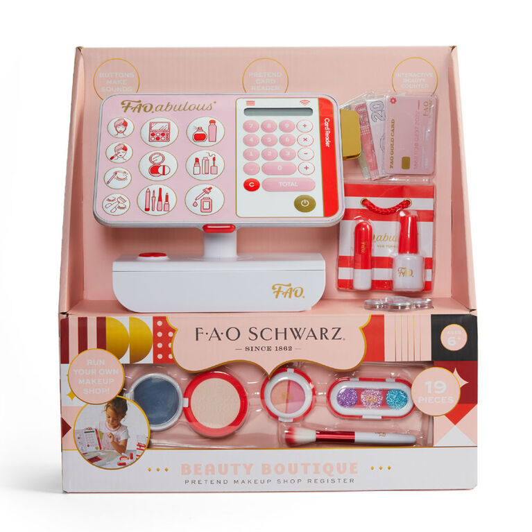 F.A.O. Schwarz - Jouet de maquillage factice 19 pièces - Notre exclusivité
