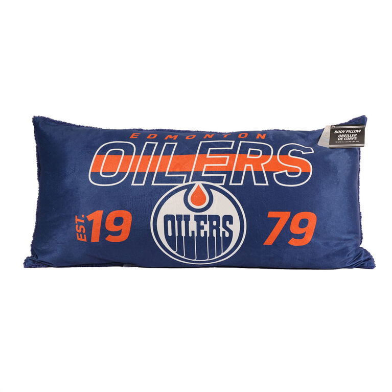 NHL Edmonton Oilers Body Pillow, 18"x36" Toys R Us Canada