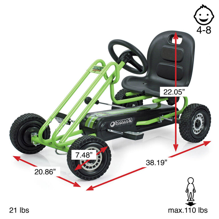 Kart métal à pédales 5/8 ans - Jouets divers - Creavea