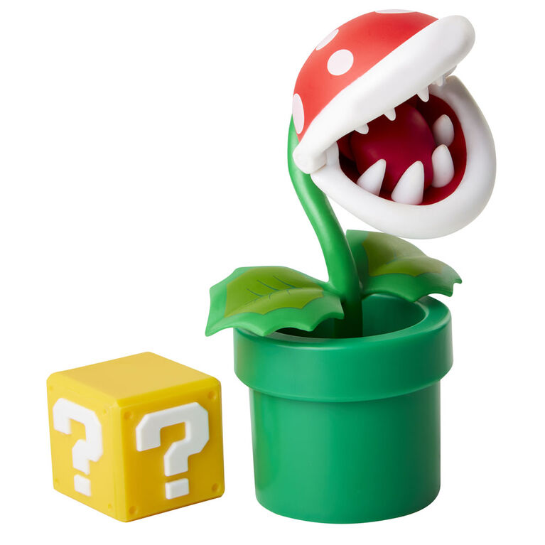 World of Nintendo 4" Figures - Piranha Plant with Question Block