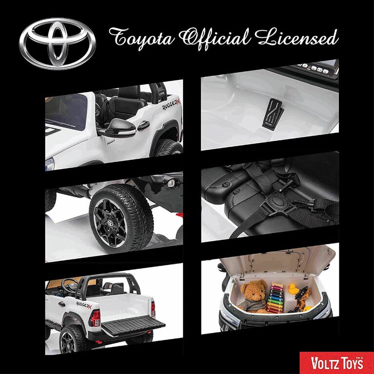 Voltz Toys Toyota Hilux avec télécommande, blanc