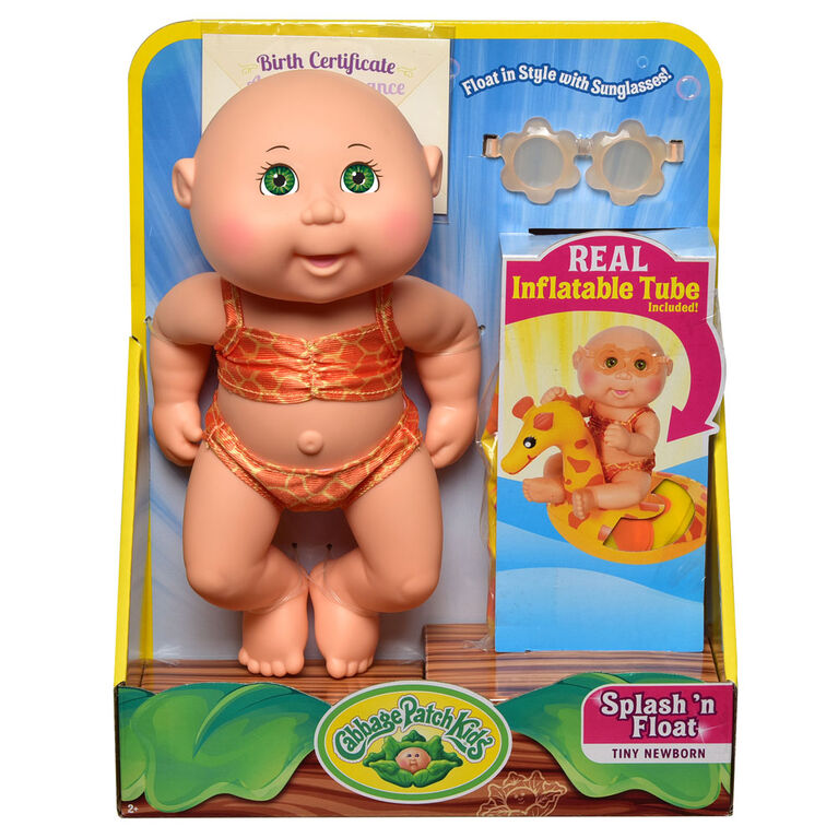 Poupée Bout d'chou Petit nouveau-né de luxe (Splash et flotte) - maillot girafe
